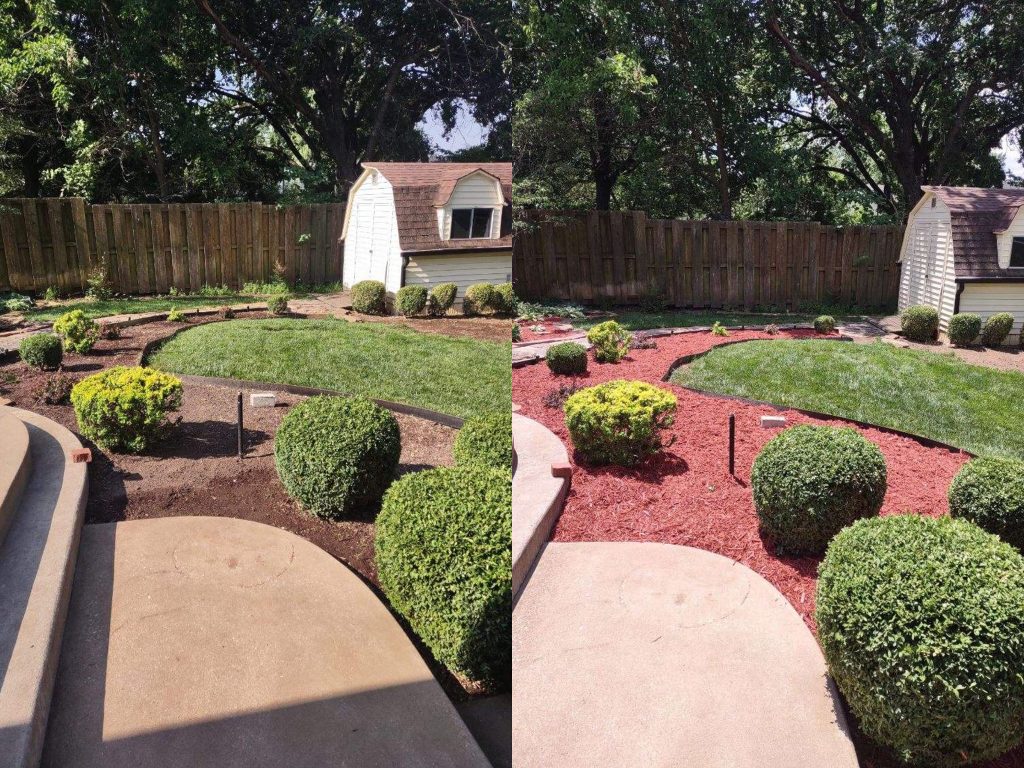 landscaping service - before/after